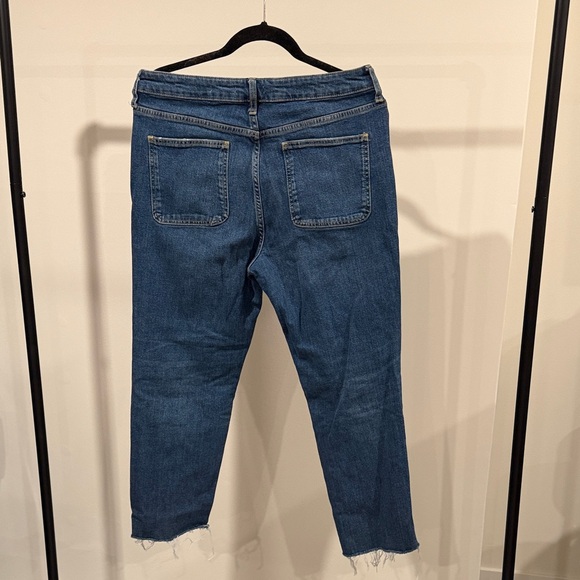 Pilcro Anthropologie Blue Distressed Ankle Jeans - Picture 2 of 4